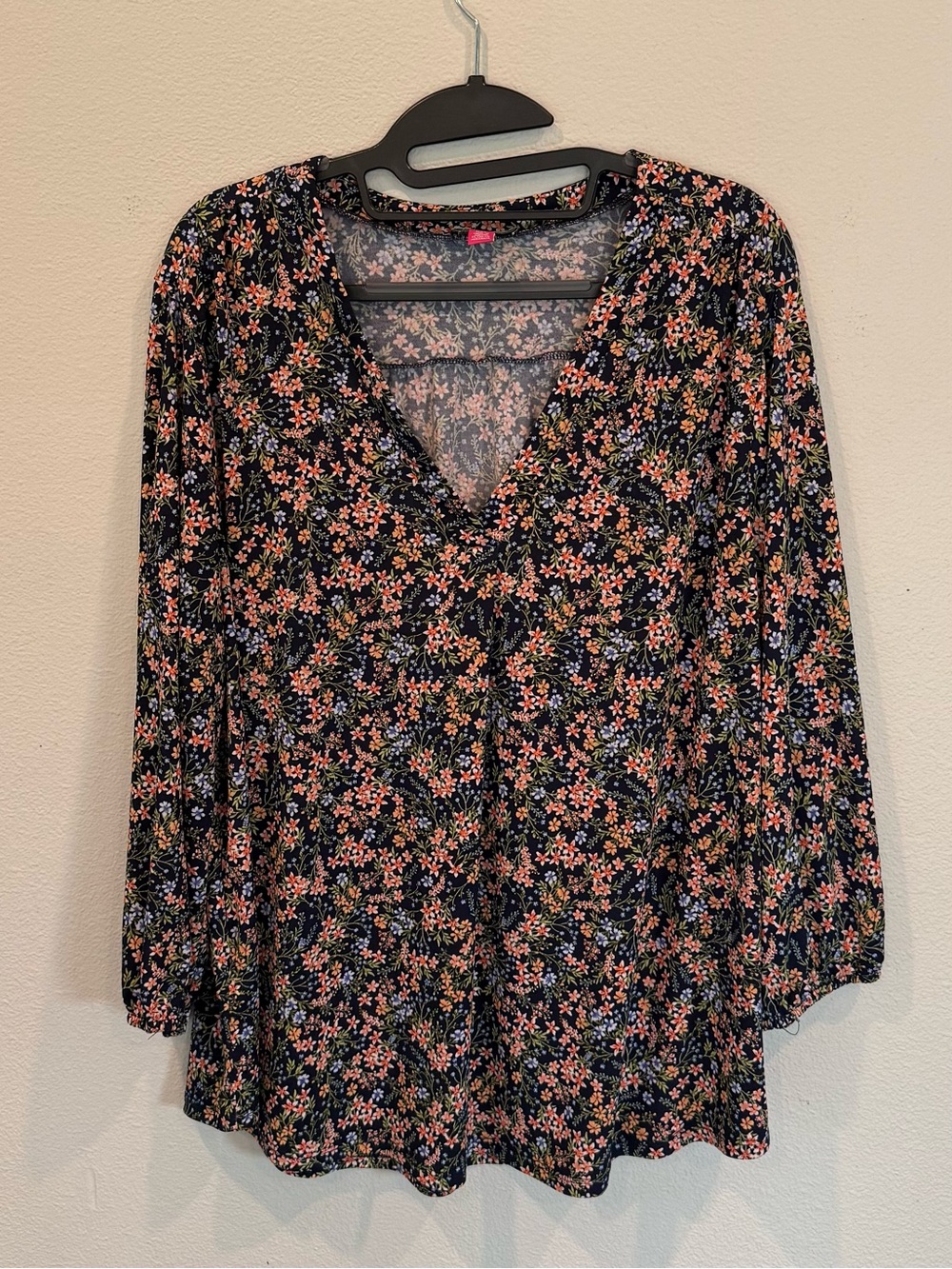 Vince Camuto Floral Top Cottagecore Peasant Bloomcore Boho Women’s XXL